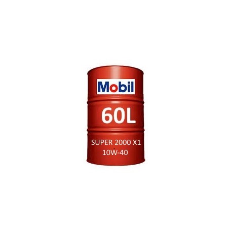 Mobil Super 2000 X1 10W-40 fût 60 Litres