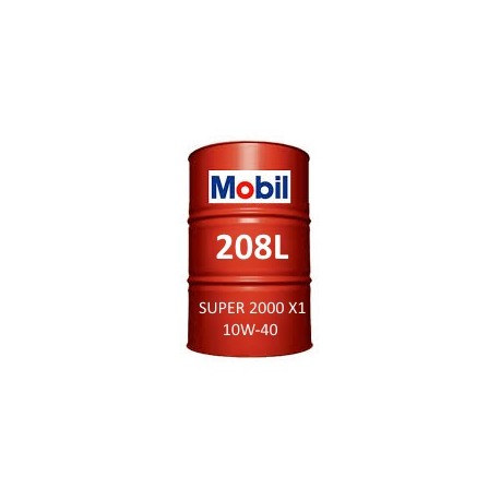 Mobil Super 2000 X1 10W-40 of 208L barrel