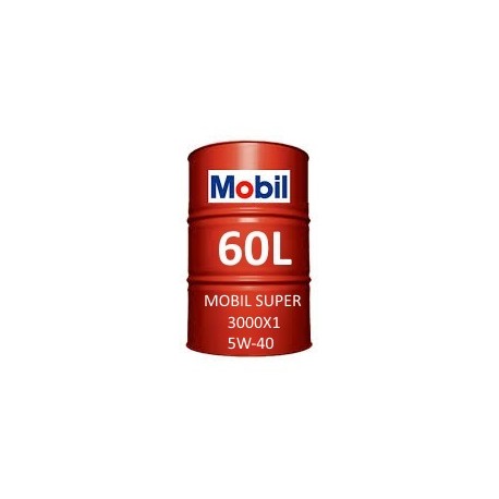 Mobil Super 3000 X1 5W-40 60L Fass