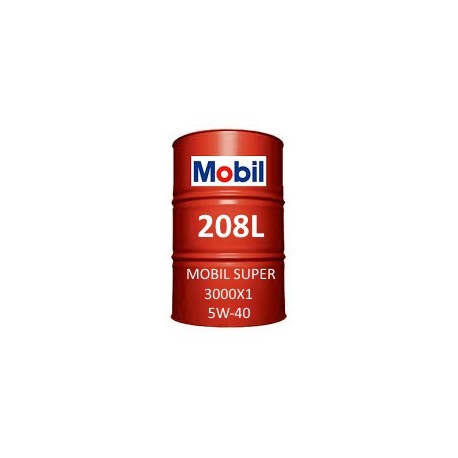 Mobil Super 3000 X1 5W-40 Fass 208L