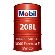Mobil Super 3000 Formula F 5W-20 of 208L barrel