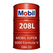 Mobil Super 3000 Formula V 0W-20 of 208L barrel