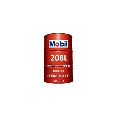 Mobil Super 3000 X1 Formula FE 5W-30 of 208L barrel